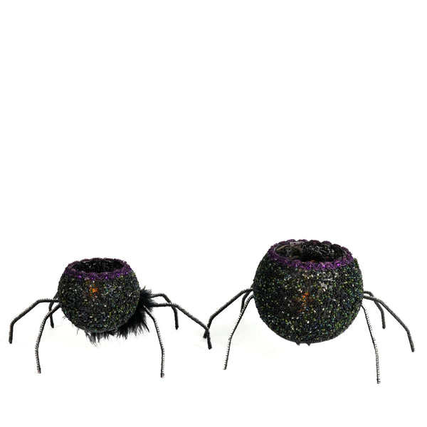 Load image into Gallery viewer, Katherine's Collection Spider Tea Lights Set of 2
