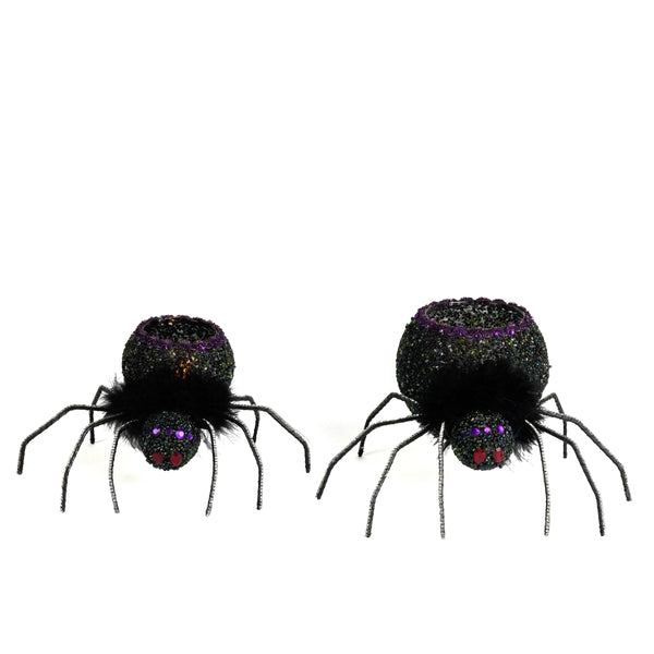 Load image into Gallery viewer, Katherine's Collection Spider Tea Lights Set of 2
