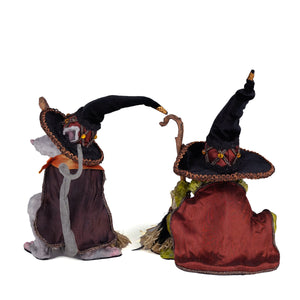 Katherine's Collection Witching Hour Rat and Frog Witches Assortment of 2