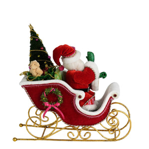 Katherine's Collection Papa Noel with Sleigh Tabletop