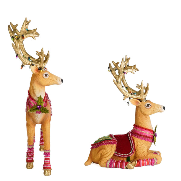 Load image into Gallery viewer, Katherine's Collection Marvelous Sitting and Standing Deer Assortment of 2

