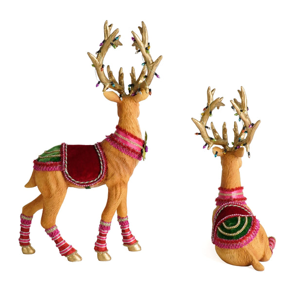 Load image into Gallery viewer, Katherine's Collection Marvelous Sitting and Standing Deer Assortment of 2
