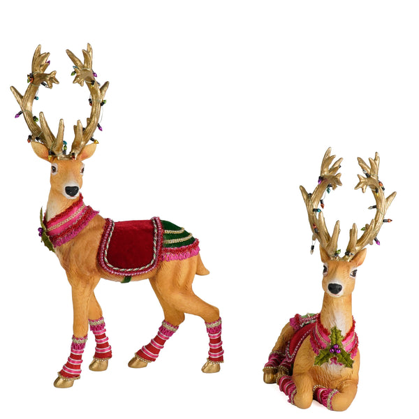 Load image into Gallery viewer, Katherine's Collection Marvelous Sitting and Standing Deer Assortment of 2
