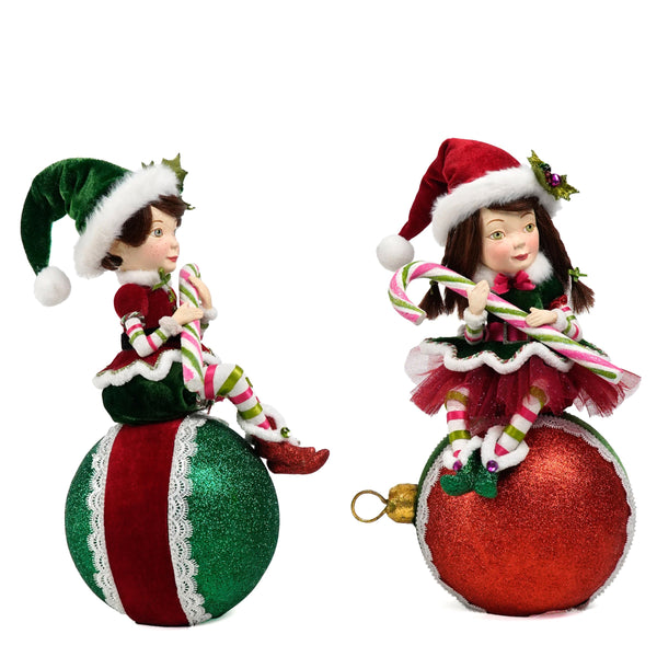Load image into Gallery viewer, Katherine's Collection Merry Elves on Ornament Assortment of 2
