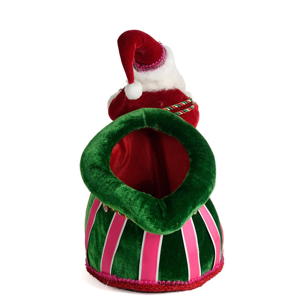 Load image into Gallery viewer, Katherine's Collection Papa Noel and Bag Candy Holder

