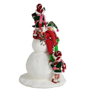 Katherine's Collection Merry Snowman With Elves