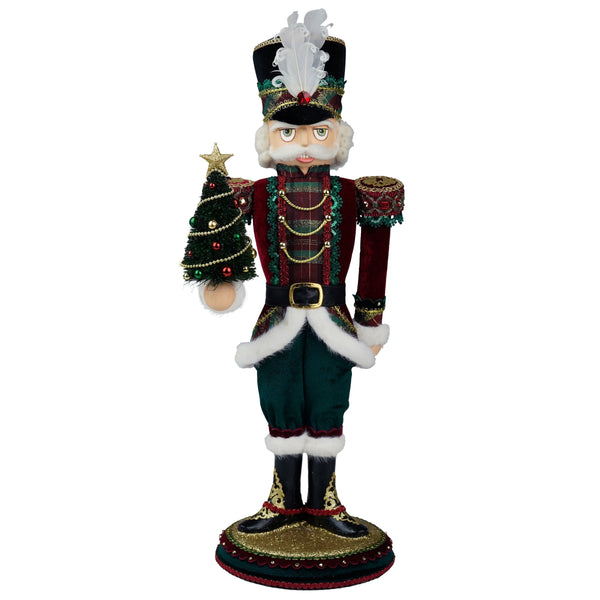Load image into Gallery viewer, Katherine's Collection Nutcracker with Tree Tabletop
