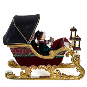 Katherine's Collection Timeless Carolers in Sleigh