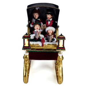 Katherine's Collection Timeless Carolers in Sleigh