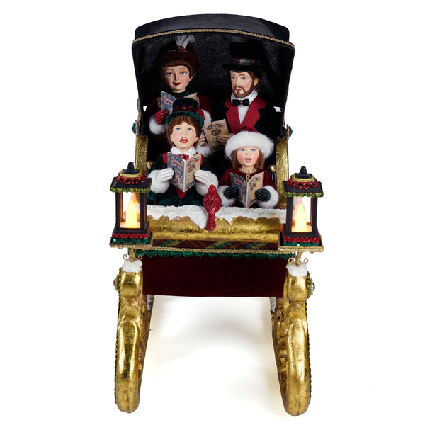 Load image into Gallery viewer, Katherine's Collection Timeless Carolers in Sleigh
