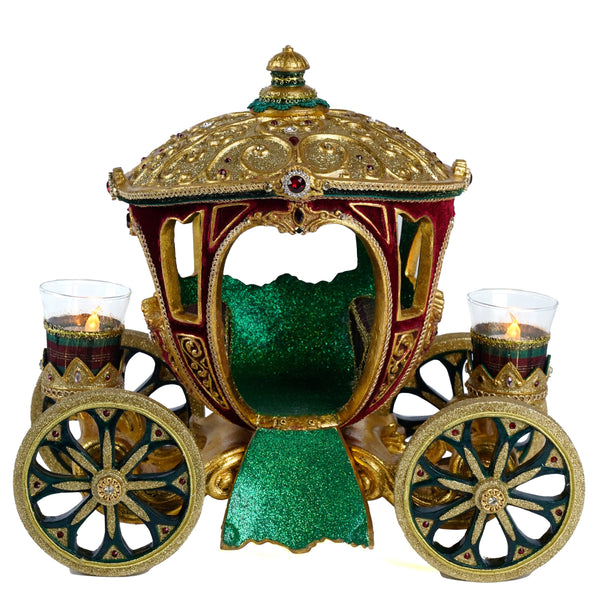 Load image into Gallery viewer, Katherine's Collection Timeless Carriage Centerpiece with Tea Lights
