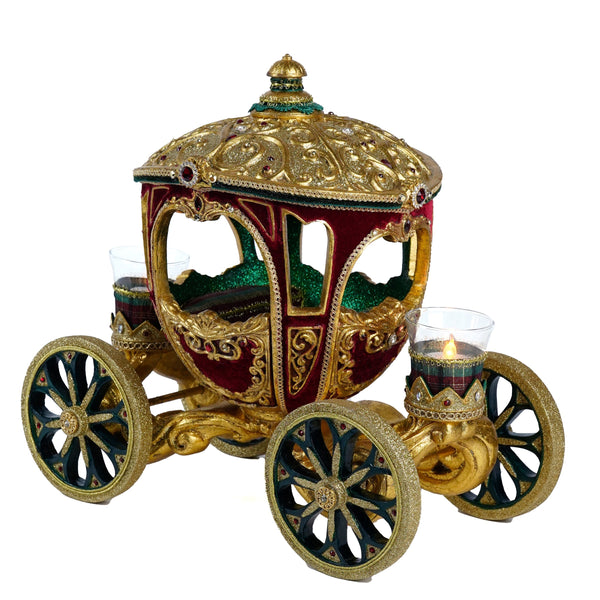 Load image into Gallery viewer, Katherine's Collection Timeless Carriage Centerpiece with Tea Lights
