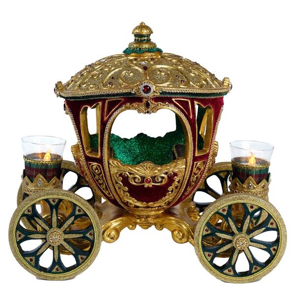 Load image into Gallery viewer, Katherine's Collection Timeless Carriage Centerpiece with Tea Lights

