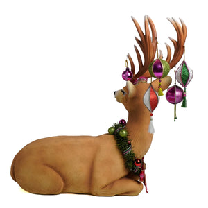 Katherine's Collection Large Sitting Deer (20in x 24in)