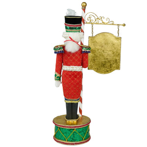 Katherine's Collection Toy Soldier with Sign