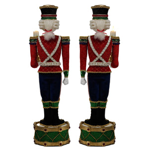 Katherine's Collection Toy Soldier Candle Holder Assortment of 2