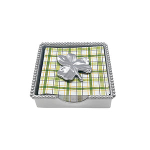 Mariposa Shamrock (2978) Beaded Napkin Box Set