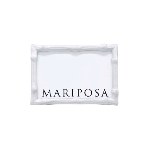 Mariposa Bamboo White 4x6 Frame