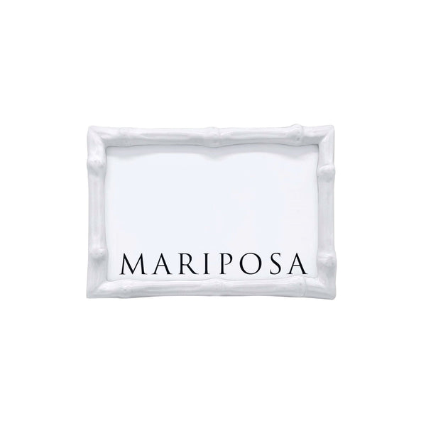 Load image into Gallery viewer, Mariposa Bamboo White 4x6 Frame
