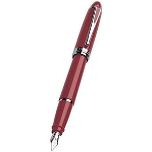 Aurora Ipsilon De Luxe Red Fountain Pen 14Kt Gold Medium Nib