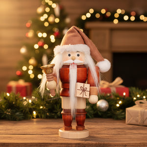Christian Ulbricht Nutcracker - Santa With Bell (Natural) - 6.1"H