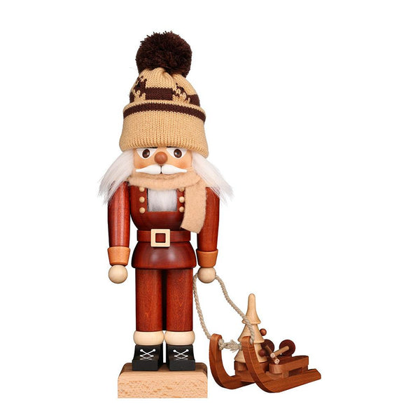 Load image into Gallery viewer, Christian Ulbricht Nutcracker - Sled Racer (Natural) - 11.8"H
