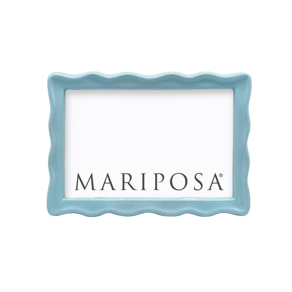 Load image into Gallery viewer, Mariposa Wavy Aqua 4x6 Frame
