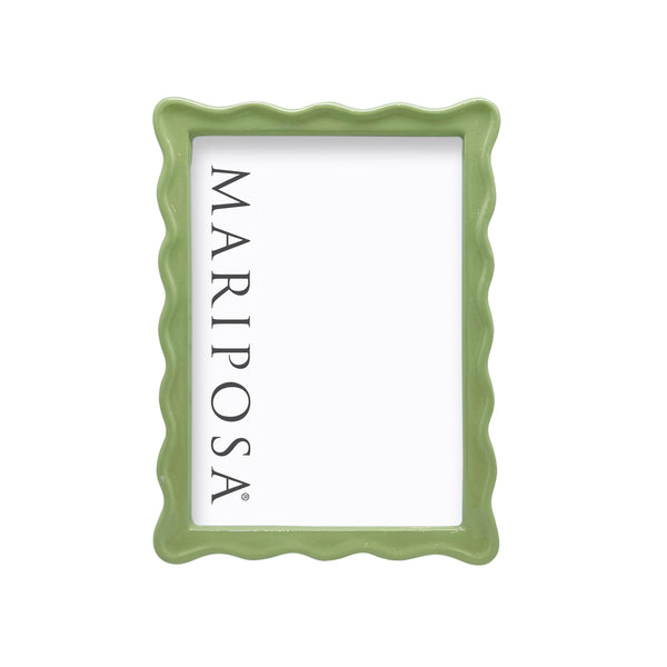 Load image into Gallery viewer, Mariposa Wavy Green 5x7 Frame
