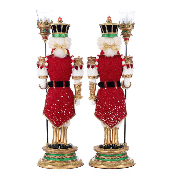 Load image into Gallery viewer, Katherine&#39;s Collection Christmas Ball Nutcracker Votive Assortment of 2
