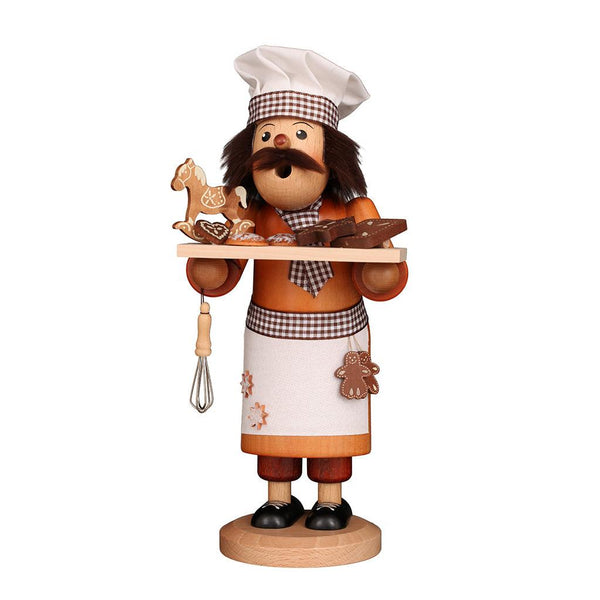 Load image into Gallery viewer, Christian Ulbricht Incense Smoker - Gingerbread Baker (Natural) - 11.2"H

