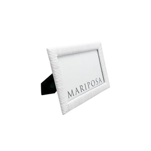 Mariposa Woven White 4x6 Frame