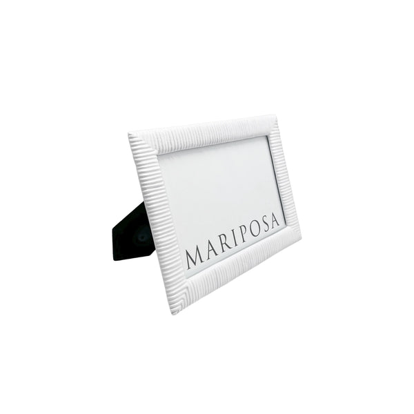 Load image into Gallery viewer, Mariposa Woven White 4x6 Frame
