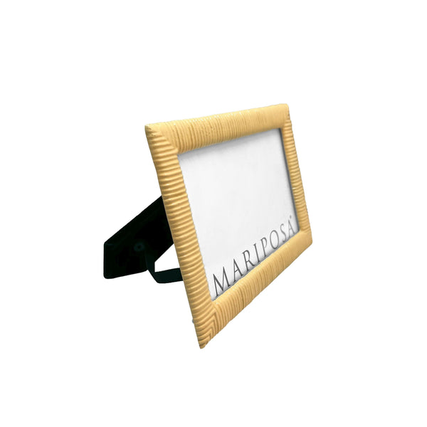 Load image into Gallery viewer, Mariposa Woven Yellow 4x6 Frame
