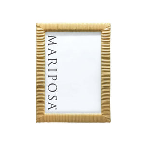 Mariposa Woven Yellow 5x7 Frame