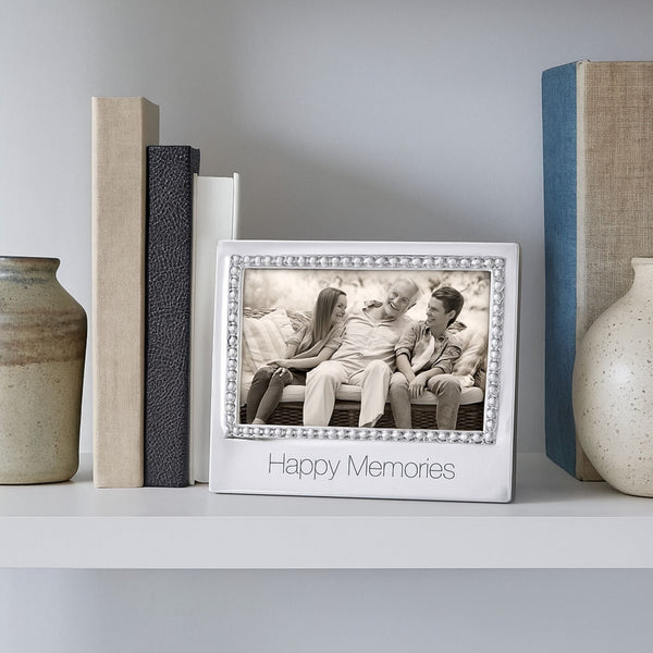 Load image into Gallery viewer, Mariposa HAPPY MEMORIES Beaded 4x6 Frame
