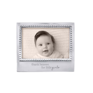 Mariposa THANK HEAVEN FOR LITTLE GIRLS Beaded 4x6 Frame