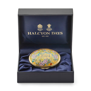 Halcyon Days "2024 Annual - A Year to Remember" Enamel Box