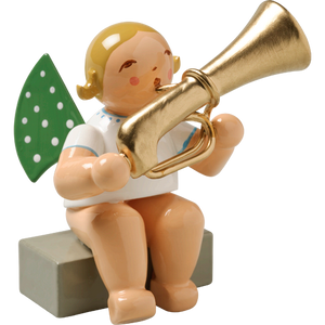 Wendt & Kuhn Angel with Tuba, Sitting