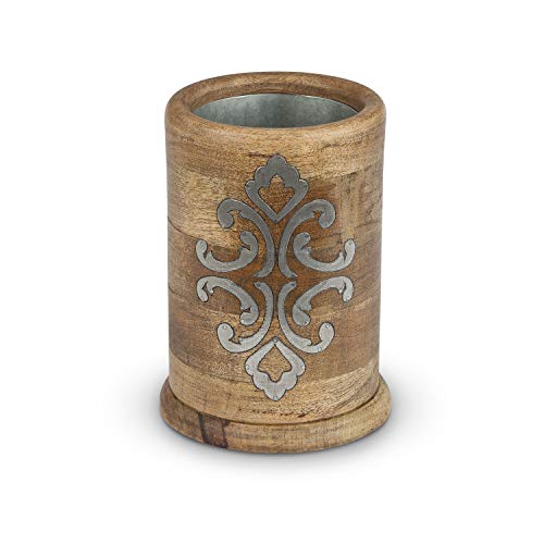 GG Collection Heritage Collection Wood and Metal Inlay Wine Chiller