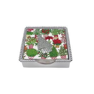 Mariposa Topiary Christmas Tree (4160) Beaded Napkin Box Set