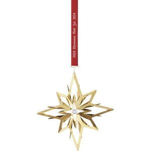 Georg Jensen 2024 Christmas Mobile - Radiant Star Ornament - Gold Plated