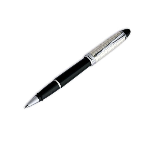 Aurora Ipsilon Quadra - Sterling Silver Cap and Resin Barrel - Rollerball Pen