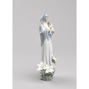 Lladro Madonna of The Flowers Figurine