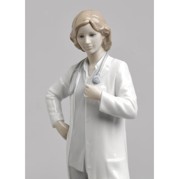 Load image into Gallery viewer, Lladro Female Doctor Figurine
