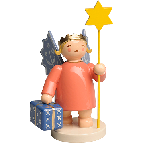 Wendt & Kuhn Angel Wearing Crown, with Star and Parcel Figurine