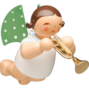 Wendt & Kuhn Angel with Trumpet, Suspended Figurine