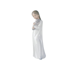Lladro NAO Girl with Dog - Figurine
