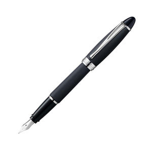 Aurora Ipsilon Satin Fountain Pen - Black, Fine Nib