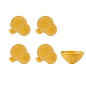 Bordallo Pinheiro Bicos Amber 13 Pieces Set