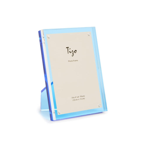 Tizo Design Blue Back 4x6 Acrylic Frame